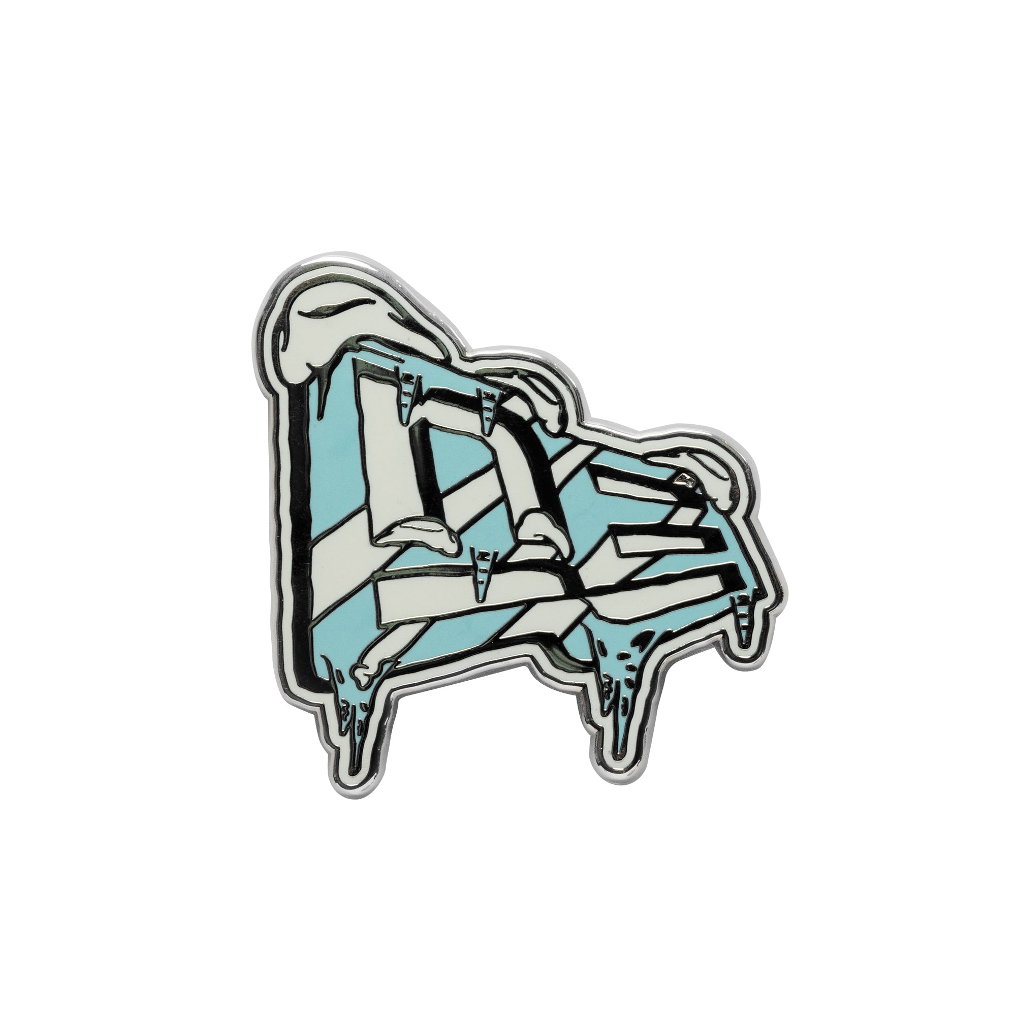New Era - ICED NE FLAG Pin - Silver - Headz Up 