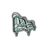 New Era Iced Flag pinbadge i blå med ikonisk flagdesign