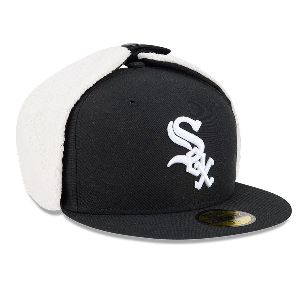 New Era - 59FIFTY Fitted Cap - Chicago White Sox - DOG EAR CLASSIC - Black - Headz Up 