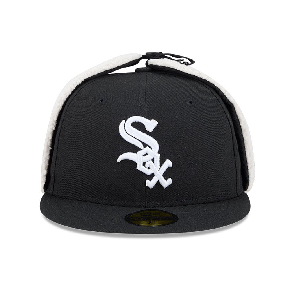 New Era - 59FIFTY Fitted Cap - Chicago White Sox - DOG EAR CLASSIC - Black - Headz Up 