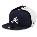 New Era - 59FIFTY Fitted Cap - Atlanta Braves - DOG EAR CLASSIC - Navy - Headz Up 