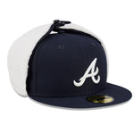 New Era - 59FIFTY Fitted Cap - Atlanta Braves - DOG EAR CLASSIC - Navy - Headz Up 