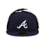New Era - 59FIFTY Fitted Cap - Atlanta Braves - DOG EAR CLASSIC - Navy - Headz Up 