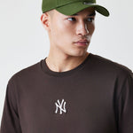 New Era - MLB LE MIDI - Oversize Tee - New York Yankees - Brown - Headz Up 