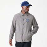 New Era - MLB Check Coaches Jacket - New York Yankees - Brown - Headz Up 
