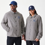 New Era - MLB Check Coaches Jacket - New York Yankees - Brown - Headz Up 