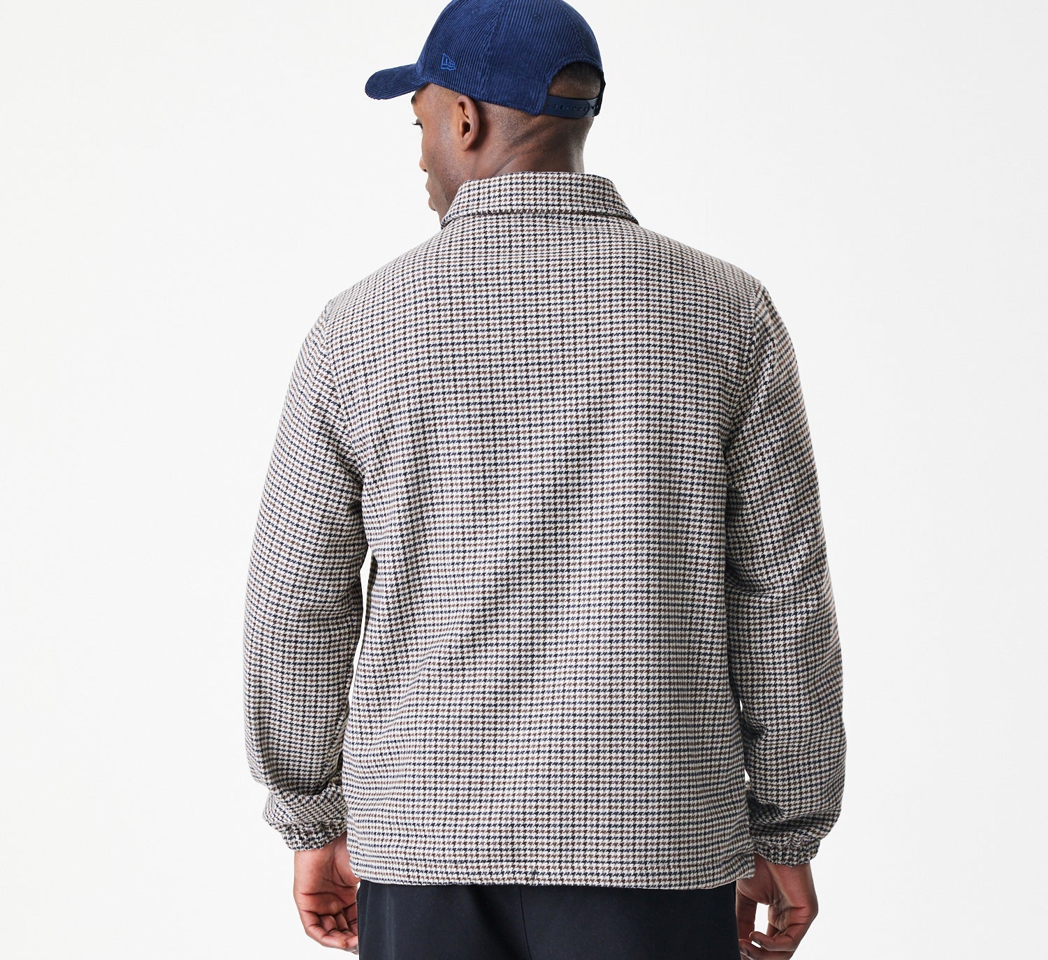 New Era - MLB Check Coaches Jacket - New York Yankees - Brown - Headz Up 