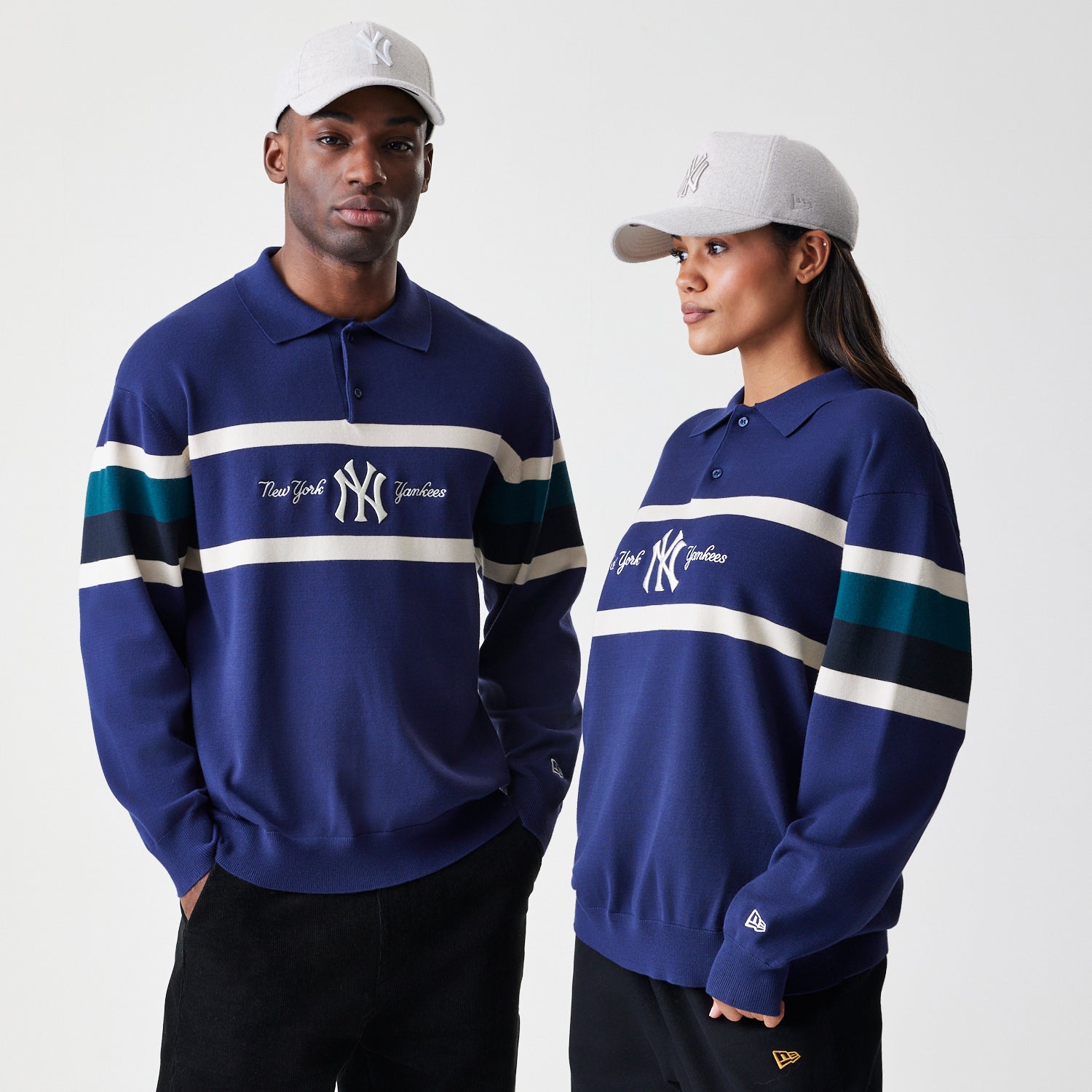 New Era - MLB KNIT RUGBY - New York Yankees - Navy - Headz Up 