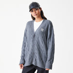 New Era - MLB KNIT Cardigan - New York Yankees - Grey - Headz Up 