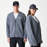 New Era - MLB KNIT Cardigan - New York Yankees - Grey - Headz Up 