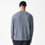 New Era - MLB KNIT Cardigan - New York Yankees - Grey - Headz Up 