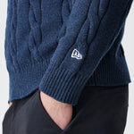 New Era - MLB CABLE KNIT SWEATER - New York Yankees - Navy - Headz Up 