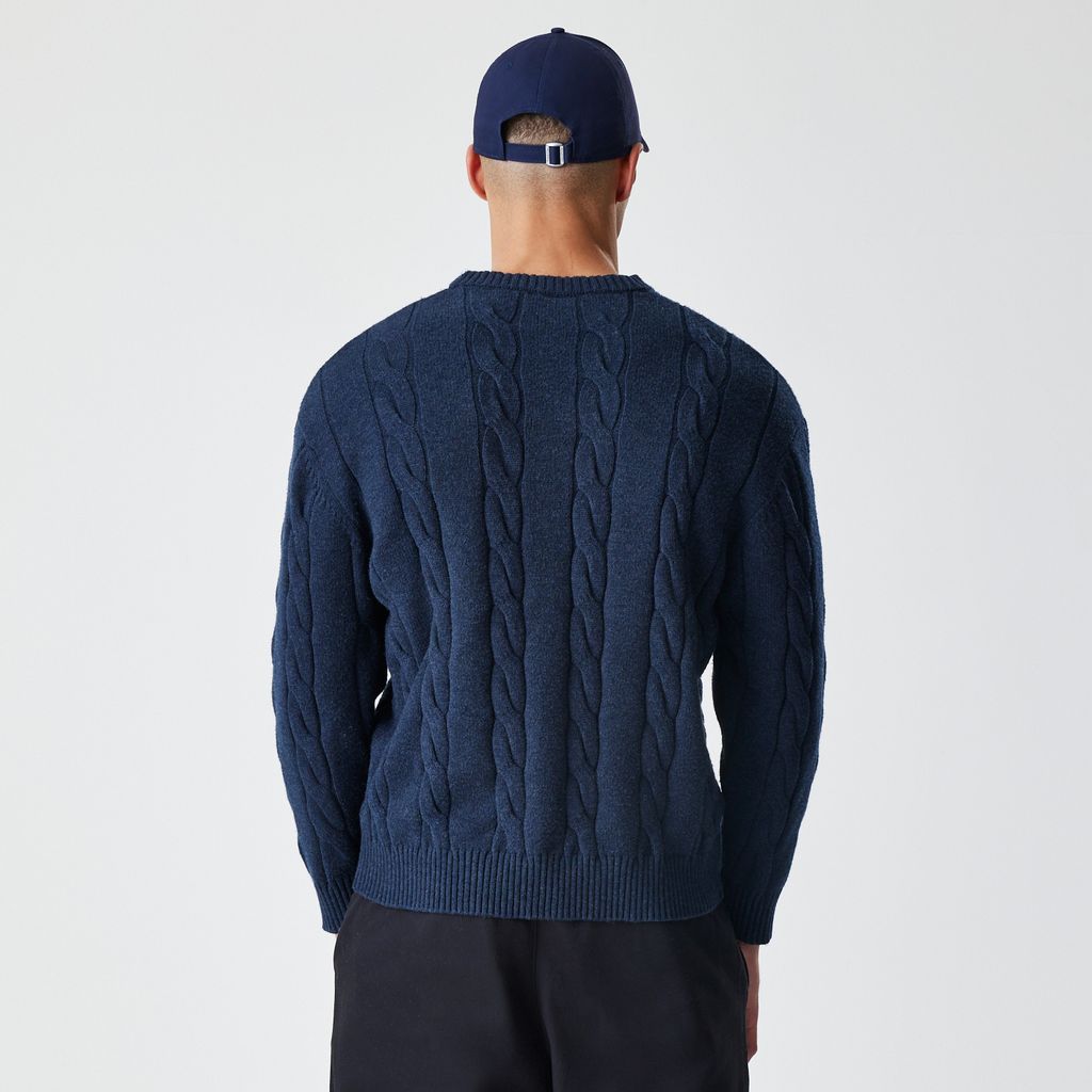 New Era - MLB CABLE KNIT SWEATER - New York Yankees - Navy - Headz Up 