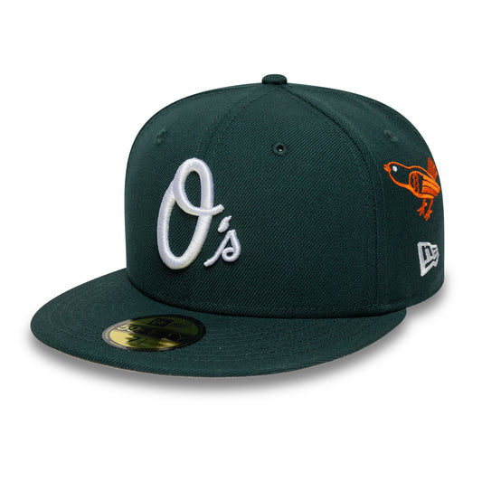 New Era - 59FIFTY Fitted Cap - MLB AOP - Baltimore Orioles - Dark Green