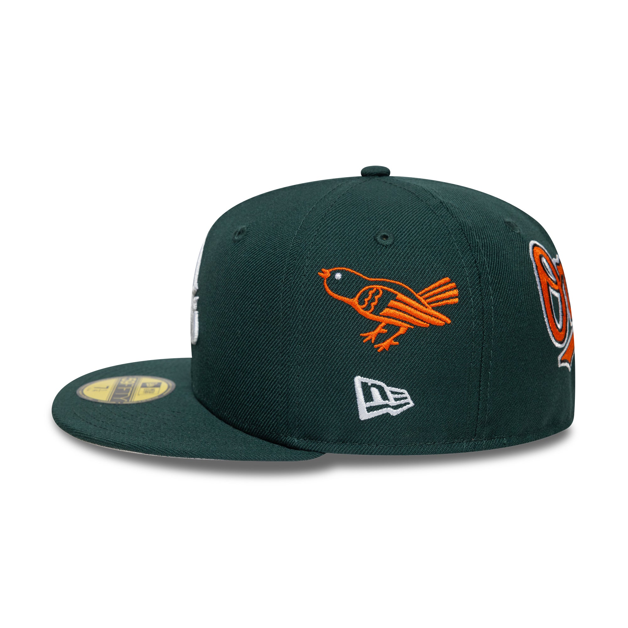 New Era - 59FIFTY Fitted Cap - MLB AOP - Baltimore Orioles - Dark Green - Headz Up 