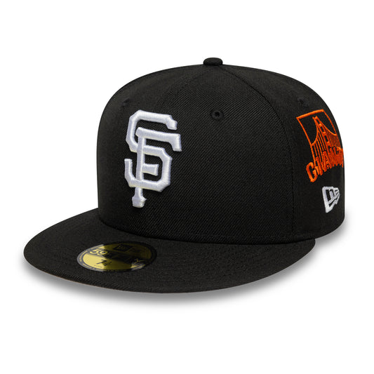 New Era - 59FIFTY Fitted Cap - MLB AOP - San Francisco Giants - Black