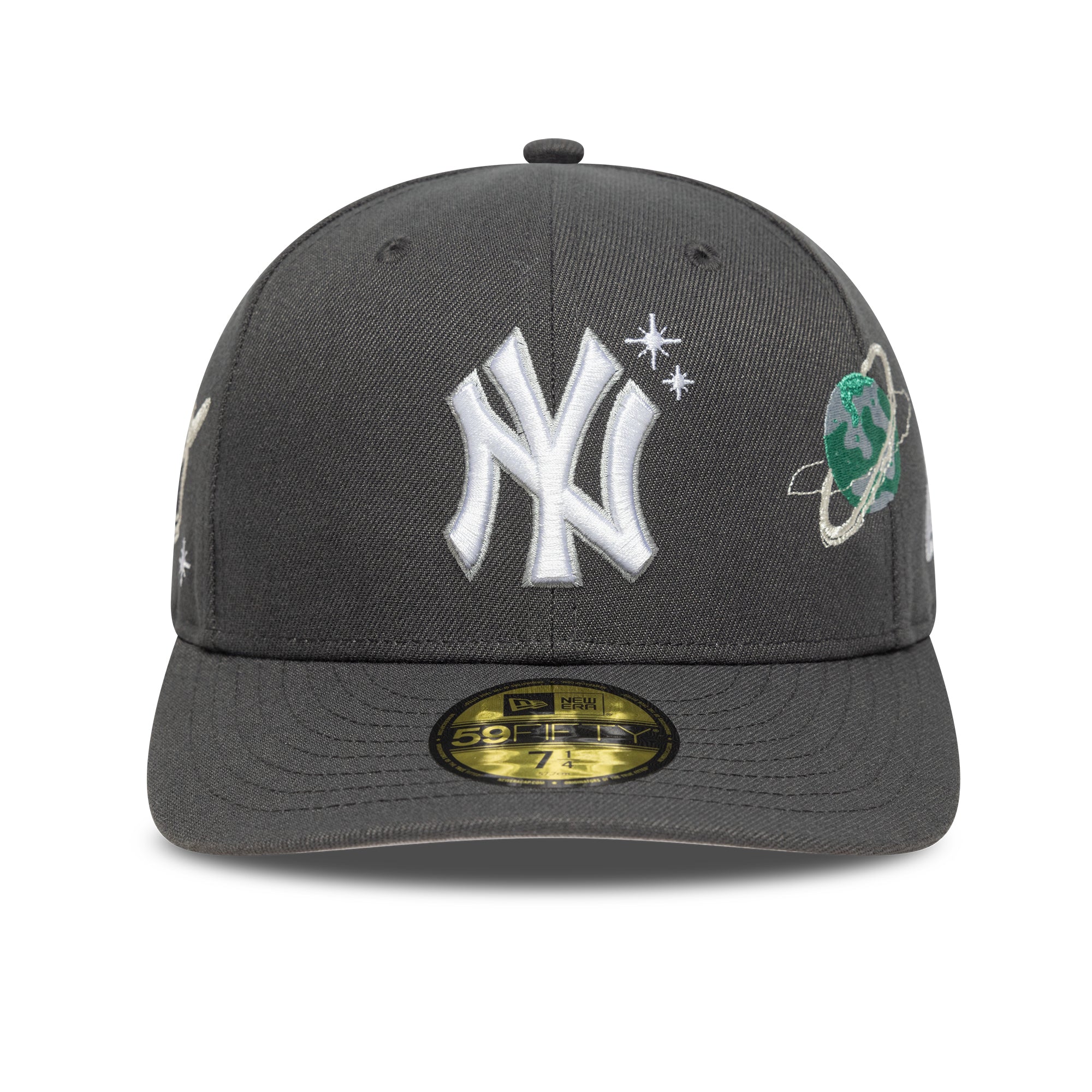 New Era - 59FIFTY PC Fitted Cap - PLANET ICON - New York Yankees - Dark Grey - Headz Up 
