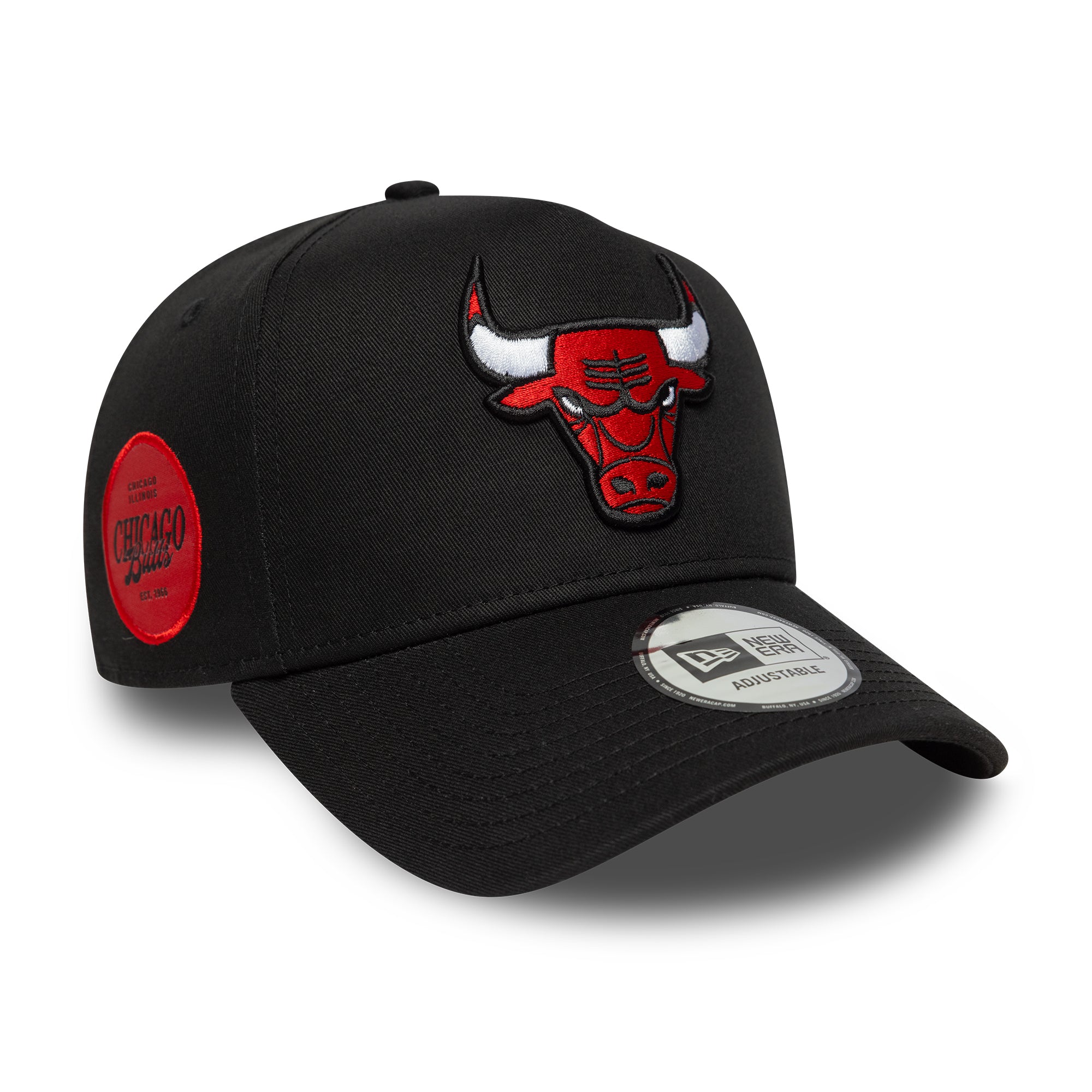New Era - Chicago Bulls - SIDE PATCH - E-Frame Cap - Black - Headz Up 