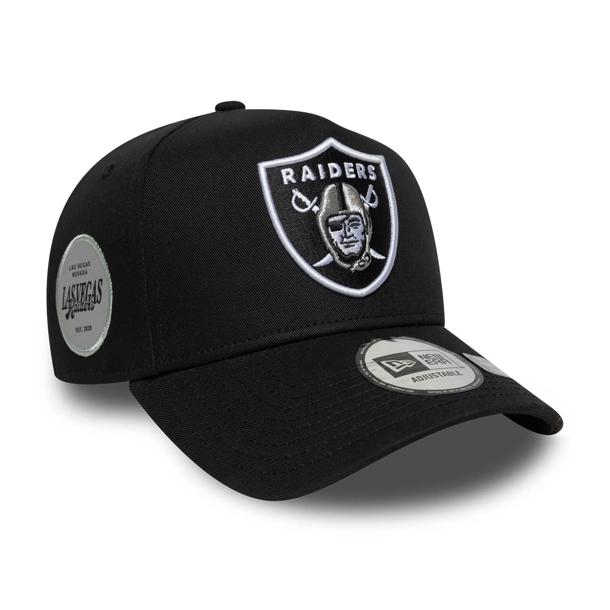 New Era - Las Vegas Raiders - SIDE PATCH - E-Frame Cap - Black - Headz Up 