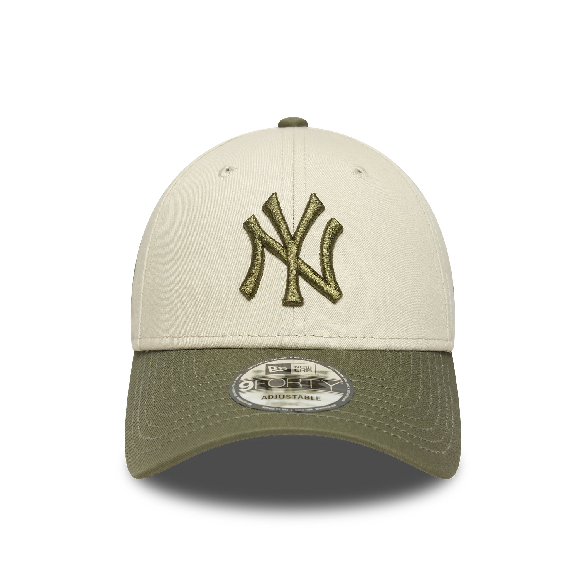 New Era - 9FORTY - SIDE PATCH - New York Yankees - Chrome/Olive - Headz Up 