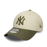 New Era - 9FORTY - SIDE PATCH - New York Yankees - Chrome/Olive - Headz Up 