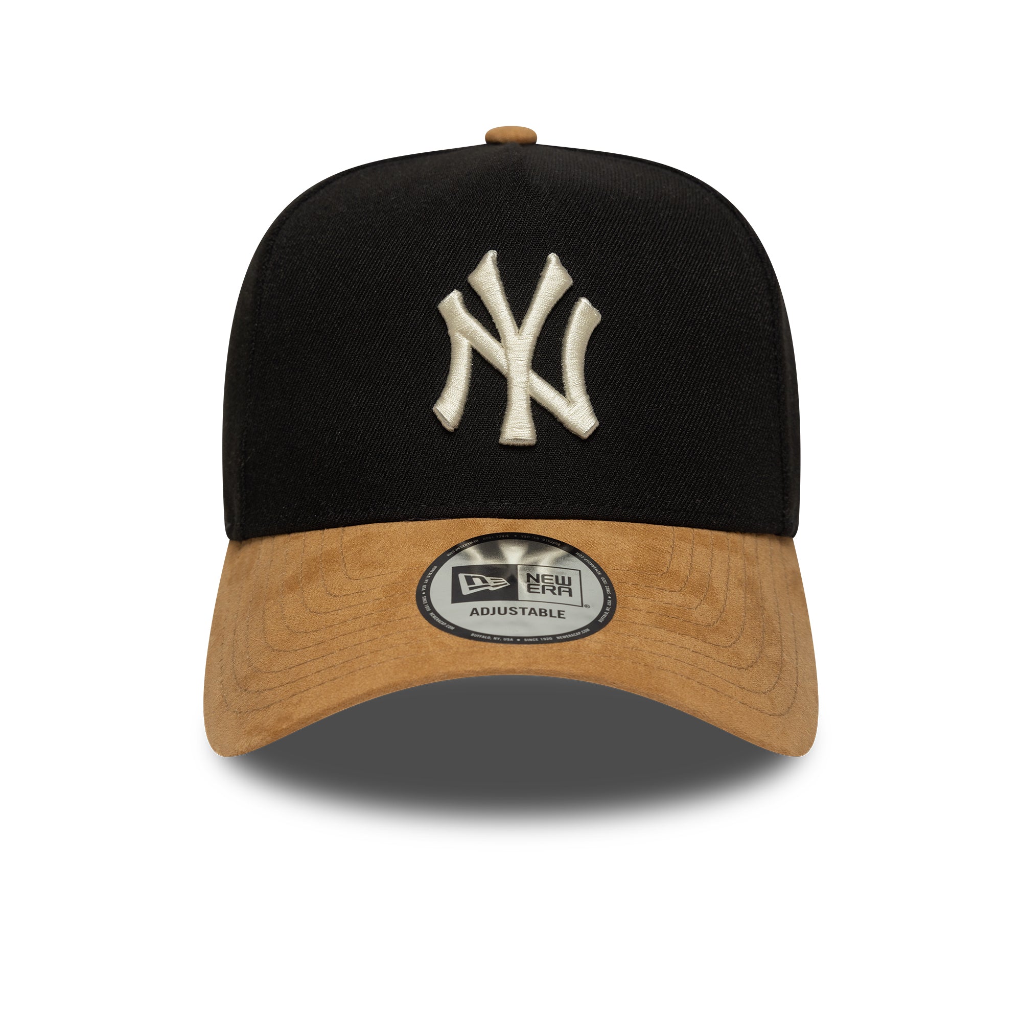 New Era - New York Yankees - SUEDE VISOR - E-Frame Cap - Black/Camel - Headz Up 