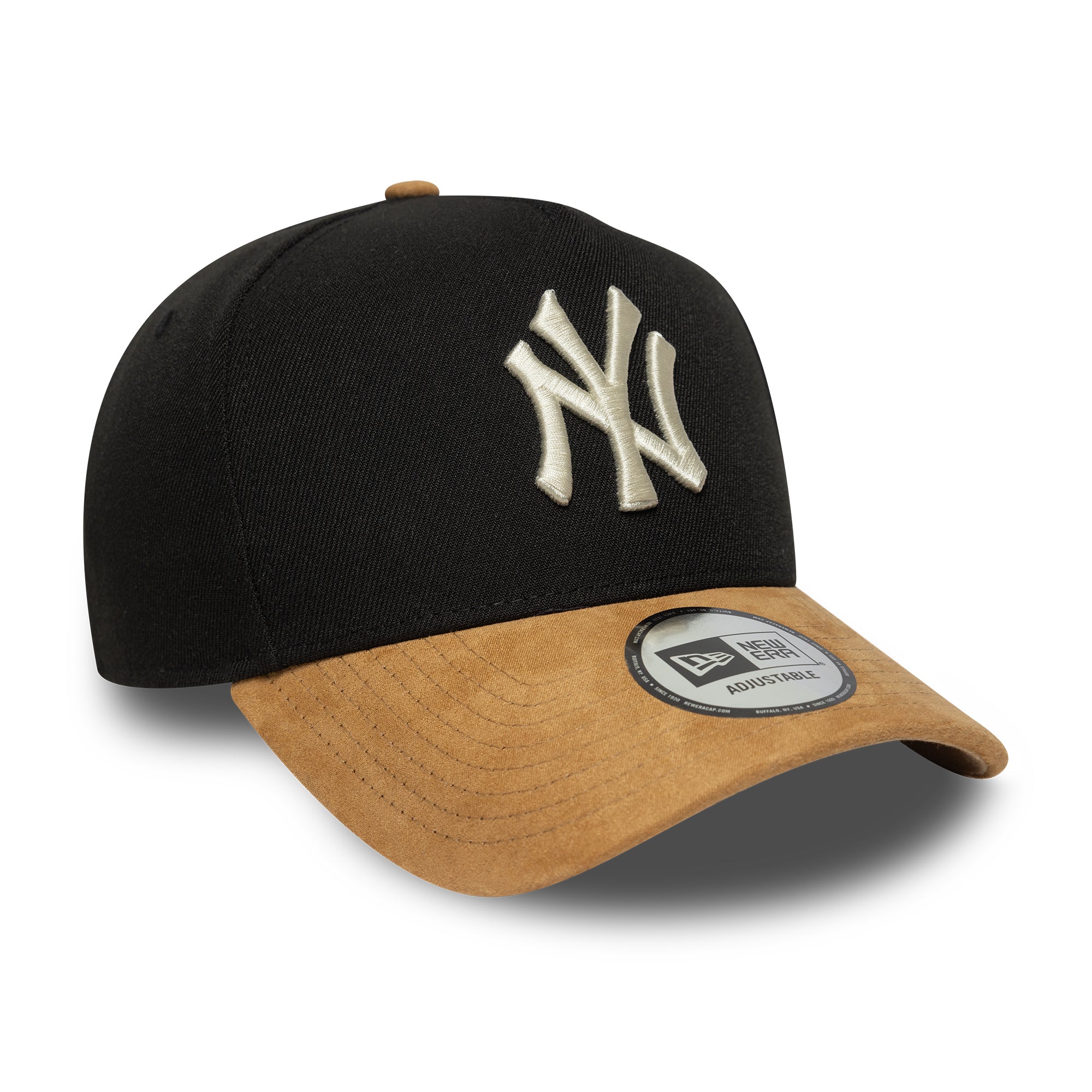 New Era - New York Yankees - SUEDE VISOR - E-Frame Cap - Black/Camel - Headz Up 