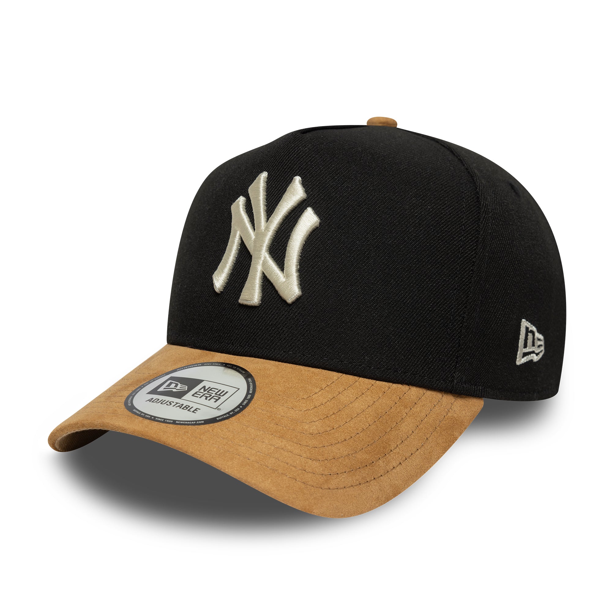 New Era - New York Yankees - SUEDE VISOR - E-Frame Cap - Black/Camel - Headz Up 