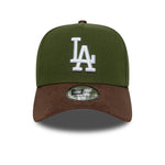 New Era - Los Angeles Dodgers - SUEDE VISOR - E-Frame Cap - Green/Brown - Headz Up 