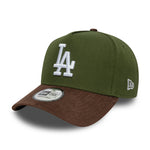 New Era - Los Angeles Dodgers - SUEDE VISOR - E-Frame Cap - Green/Brown - Headz Up 