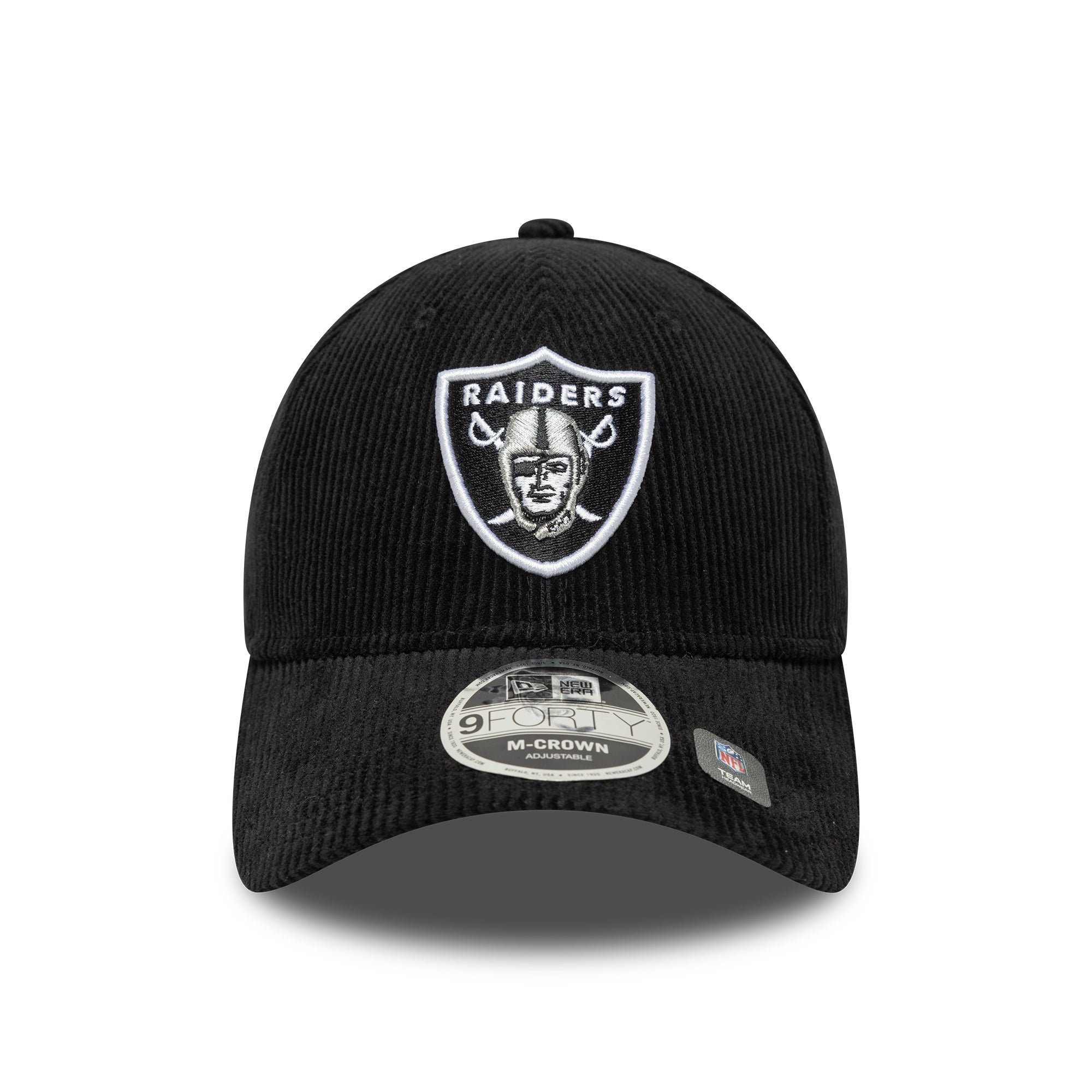New Era - 9FORTY M-Crown - NFL - CORD - Las Vegas Raiders - Black - Headz Up 