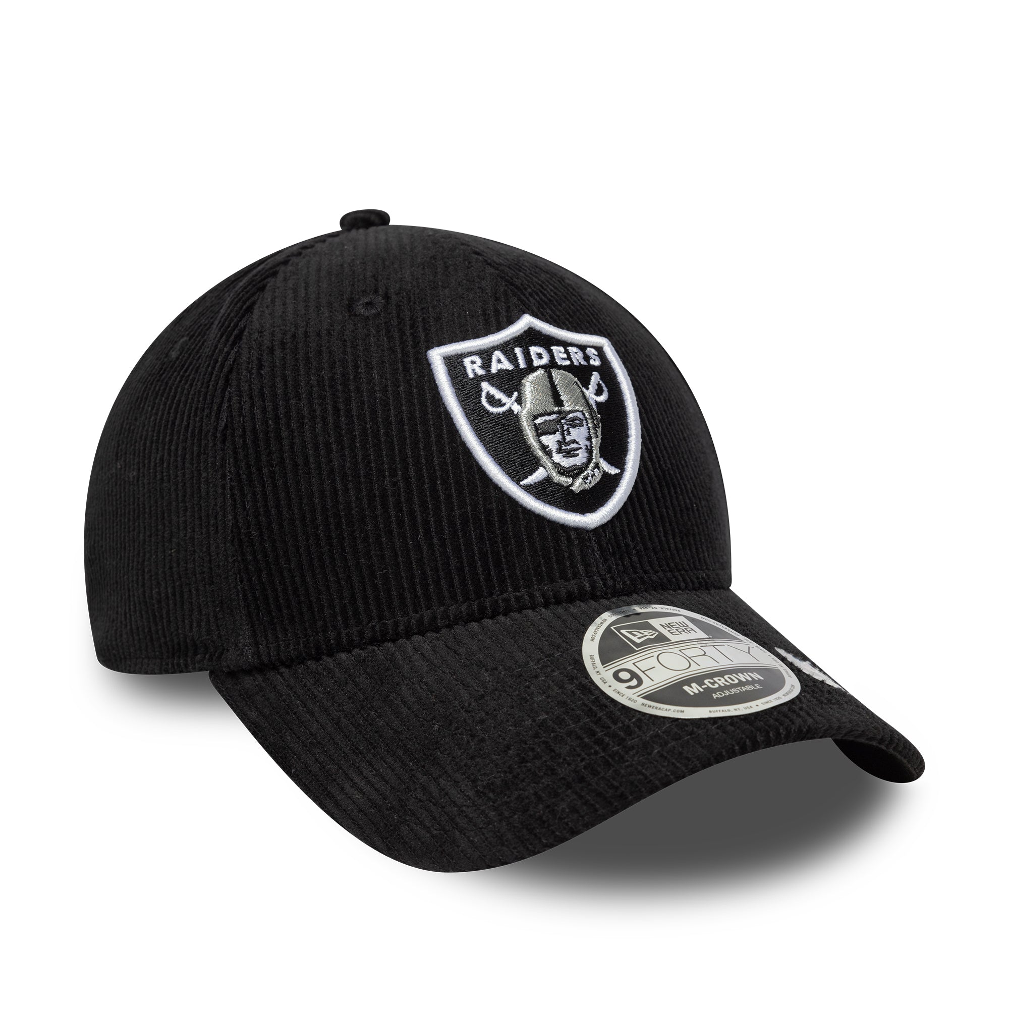 New Era - 9FORTY M-Crown - NFL - CORD - Las Vegas Raiders - Black - Headz Up 