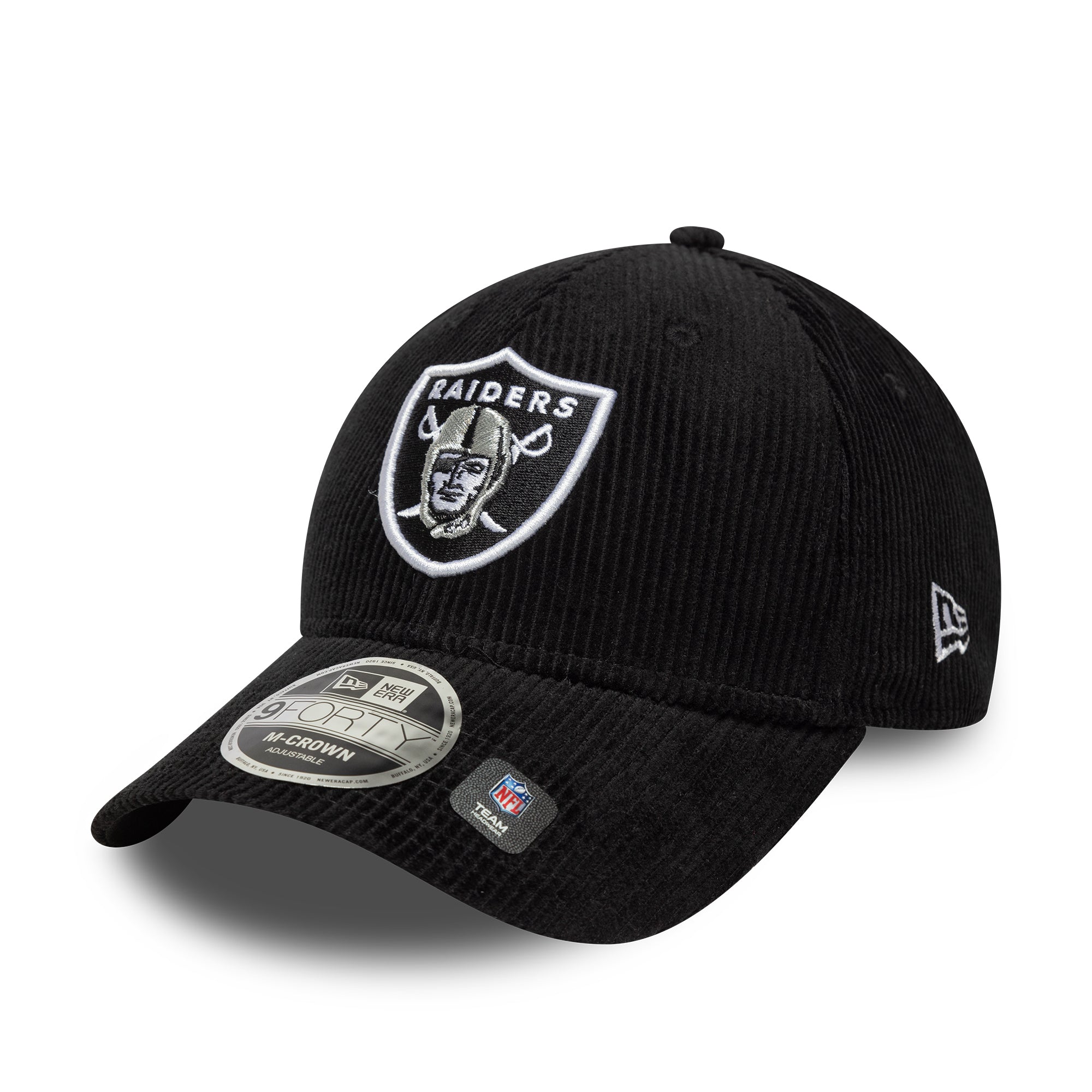 New Era - 9FORTY M-Crown - NFL - CORD - Las Vegas Raiders - Black - Headz Up 