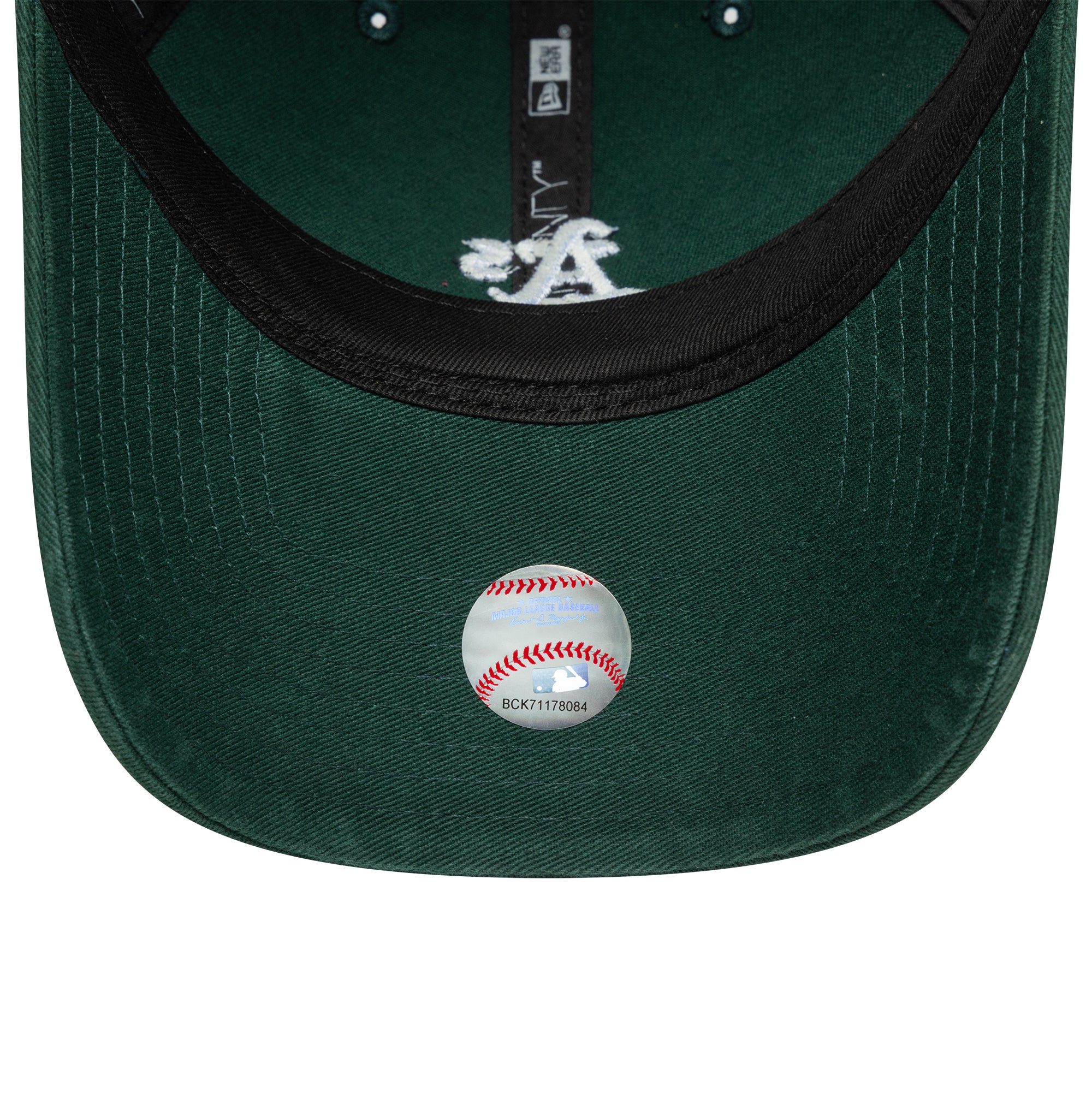 New Era - 9TWENTY - Mini Logo Washed - Oakland Athletics - Dark Green - Headz Up 