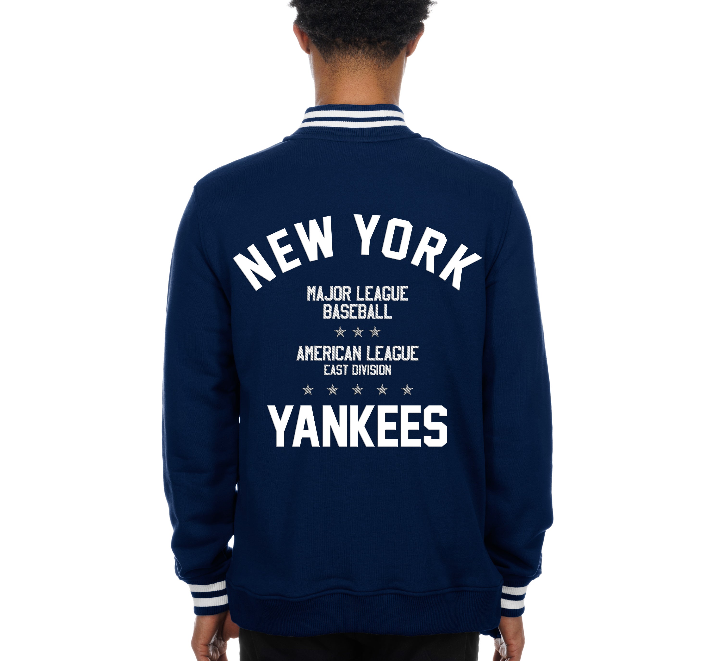 New Era - Throwback Prep Quarter Zip - New York Yankees - Navy - Headz Up 