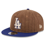 New Era - 9FIFTY Retro Crown - Los Angeles Dodgers - WOOL PINSTRIPE - Brown - Headz Up 