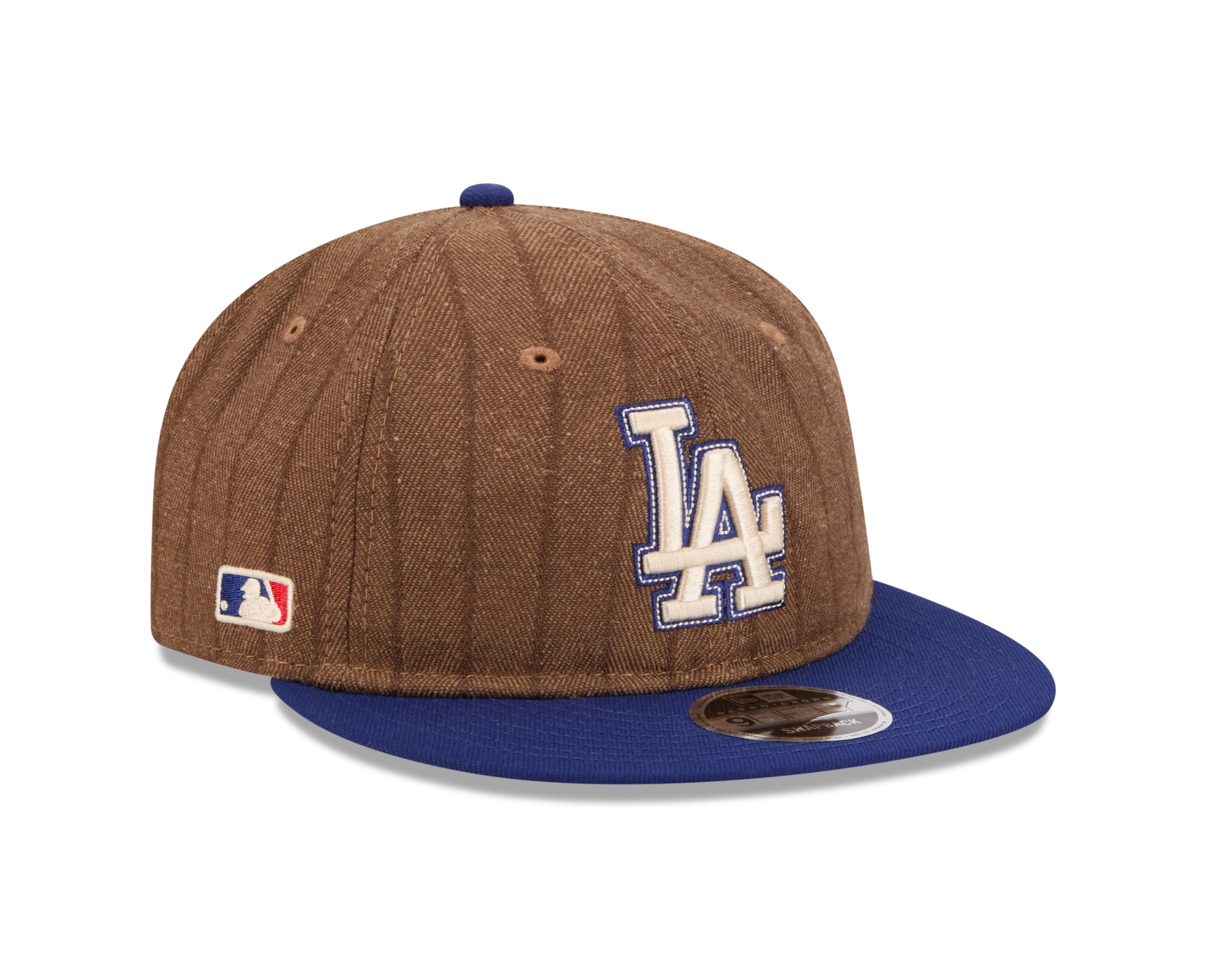 New Era - 9FIFTY Retro Crown - Los Angeles Dodgers - WOOL PINSTRIPE - Brown - Headz Up 