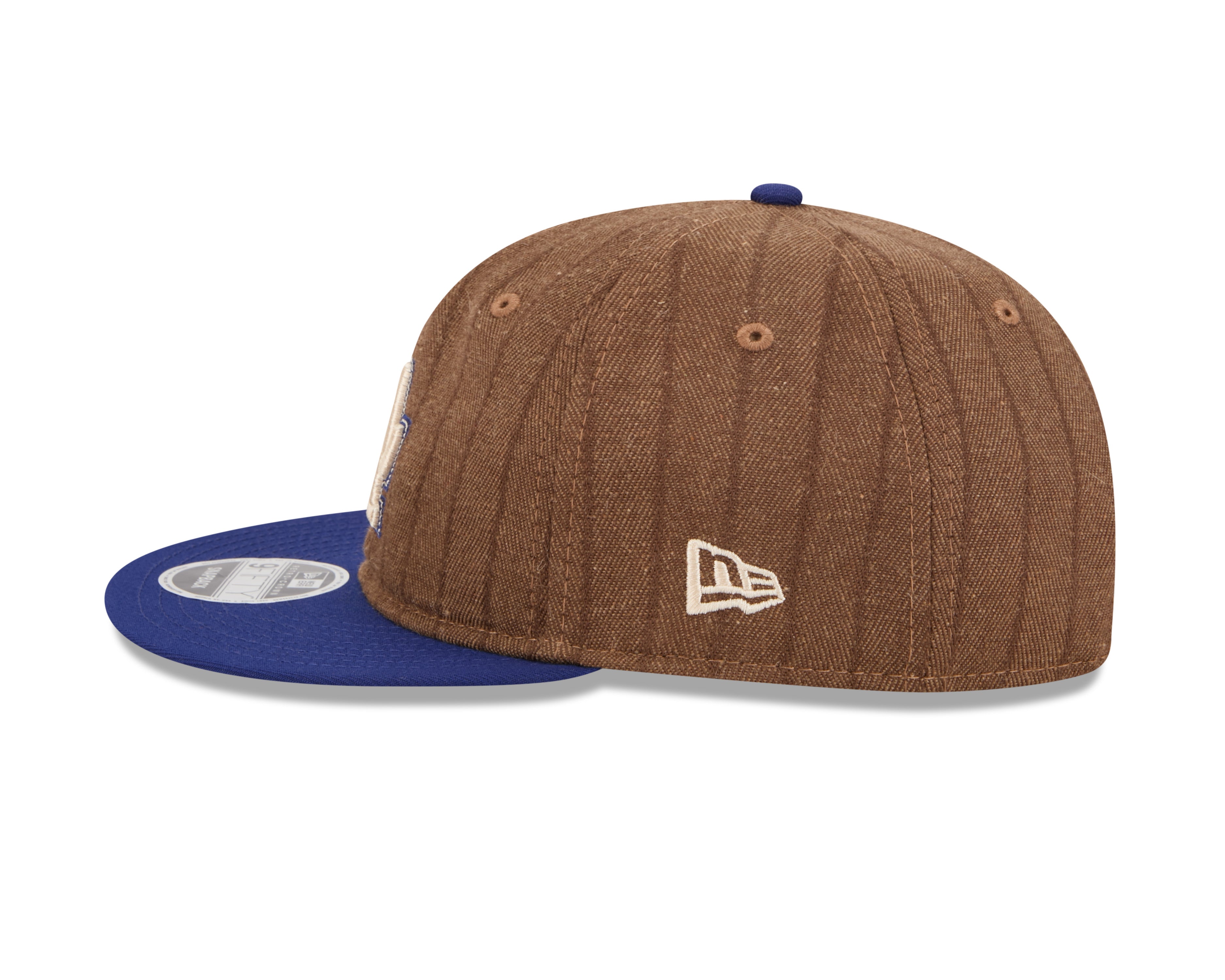 New Era - 9FIFTY Retro Crown - Los Angeles Dodgers - WOOL PINSTRIPE - Brown - Headz Up 