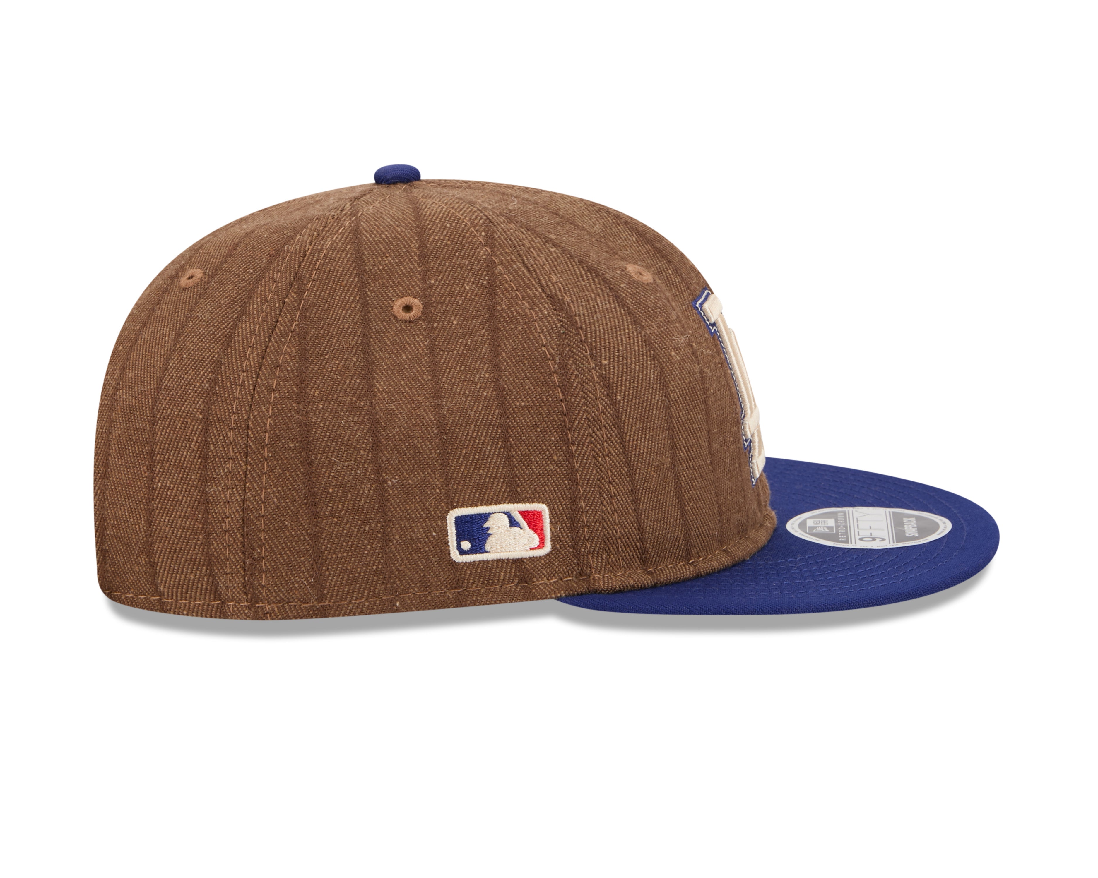 New Era - 9FIFTY Retro Crown - Los Angeles Dodgers - WOOL PINSTRIPE - Brown - Headz Up 