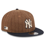 New Era - 9FIFTY Retro Crown - New York Yankees - WOOL PINSTRIPE - Brown - Headz Up 