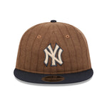 New Era - 9FIFTY Retro Crown - New York Yankees - WOOL PINSTRIPE - Brown - Headz Up 
