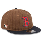 New Era - 9FIFTY Retro Crown - Boston Red Sox - WOOL PINSTRIPE - Brown - Headz Up 