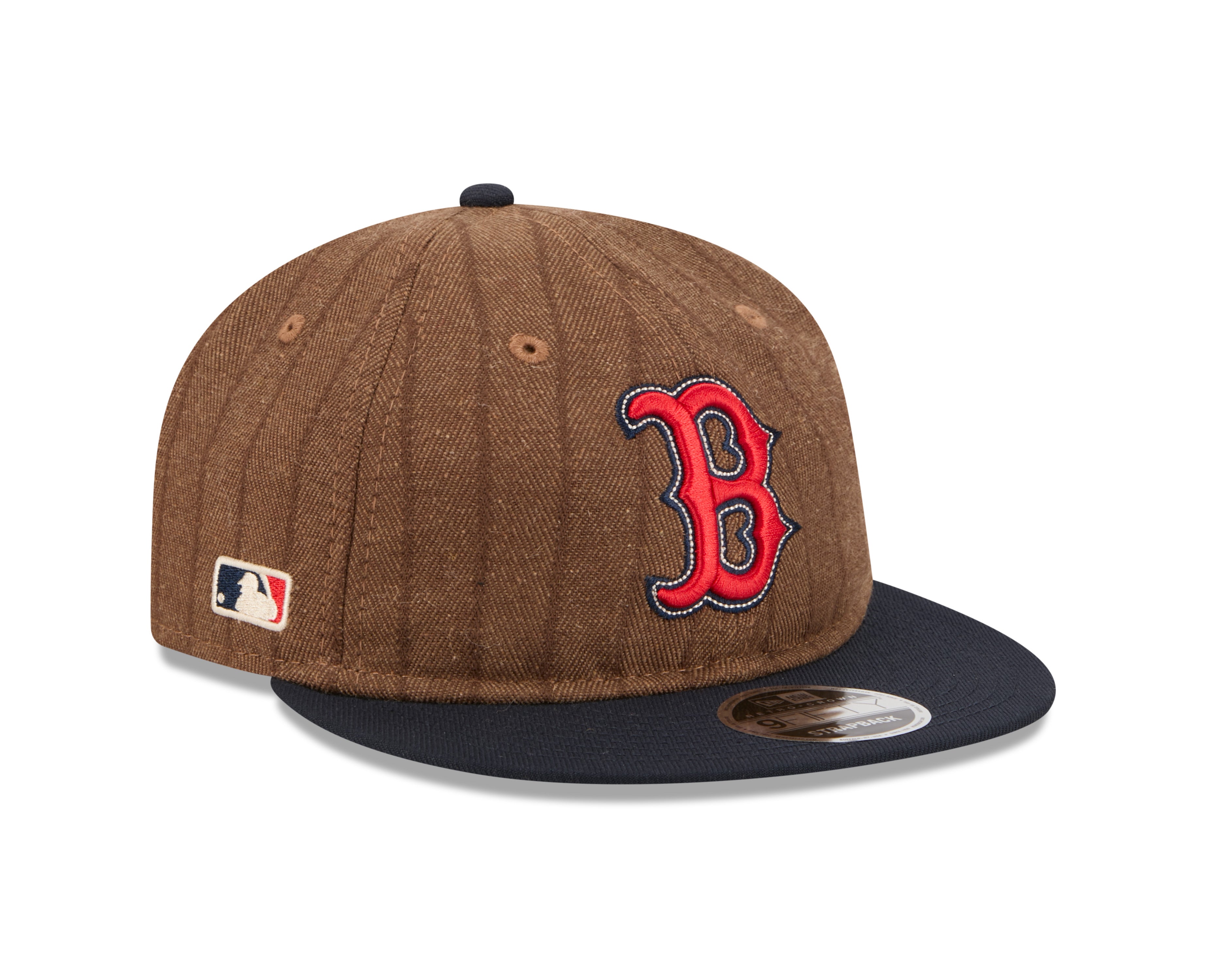 New Era - 9FIFTY Retro Crown - Boston Red Sox - WOOL PINSTRIPE - Brown - Headz Up 