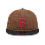 New Era - 9FIFTY Retro Crown - Boston Red Sox - WOOL PINSTRIPE - Brown - Headz Up 