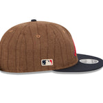 New Era - 9FIFTY Retro Crown - Atlanta Braves - WOOL PINSTRIPE - Brown - Headz Up 