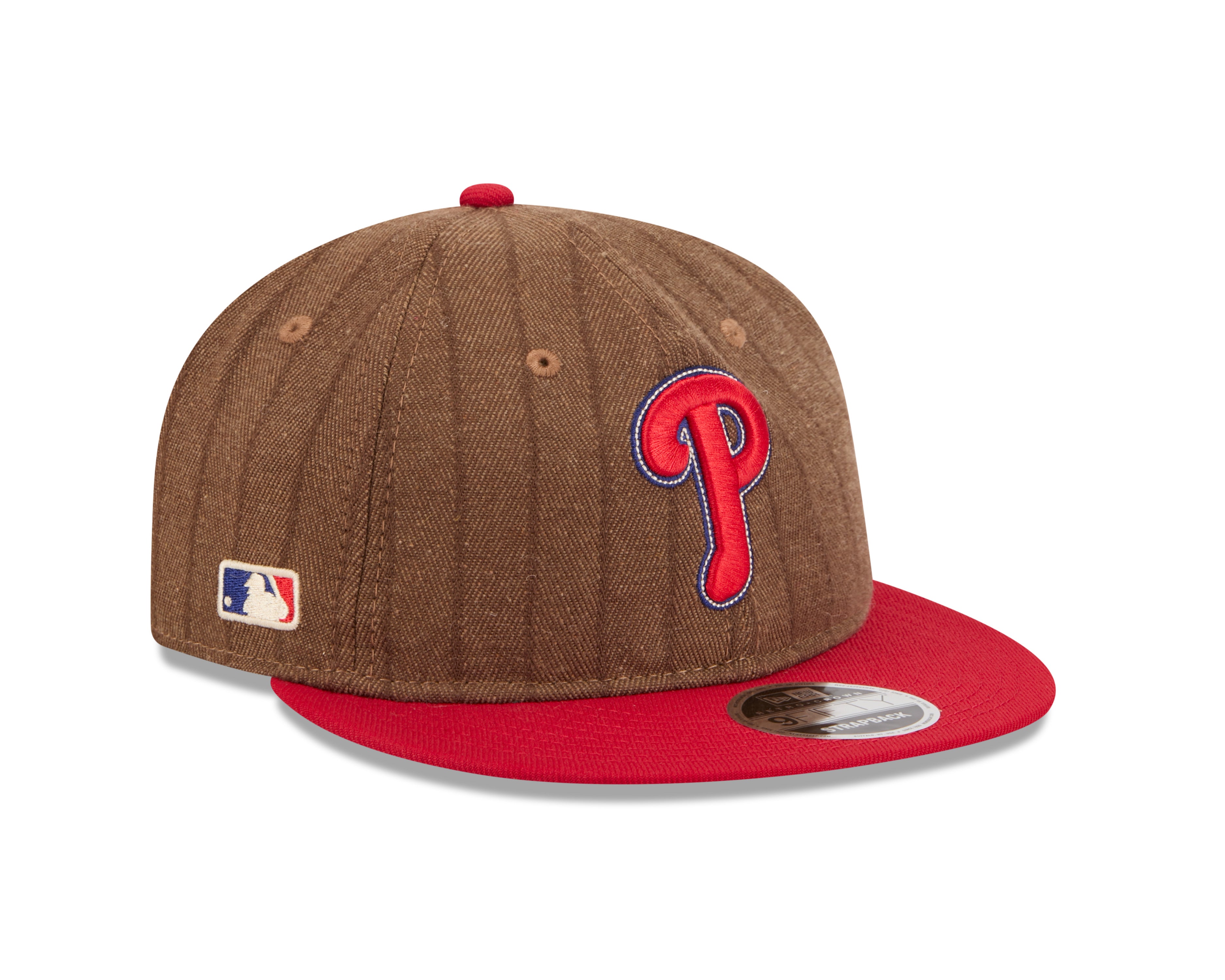 New Era - 9FIFTY Retro Crown - Philadelphia Phillies - WOOL PINSTRIPE - Brown - Headz Up 