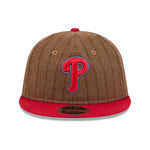 New Era - 9FIFTY Retro Crown - Philadelphia Phillies - WOOL PINSTRIPE - Brown - Headz Up 