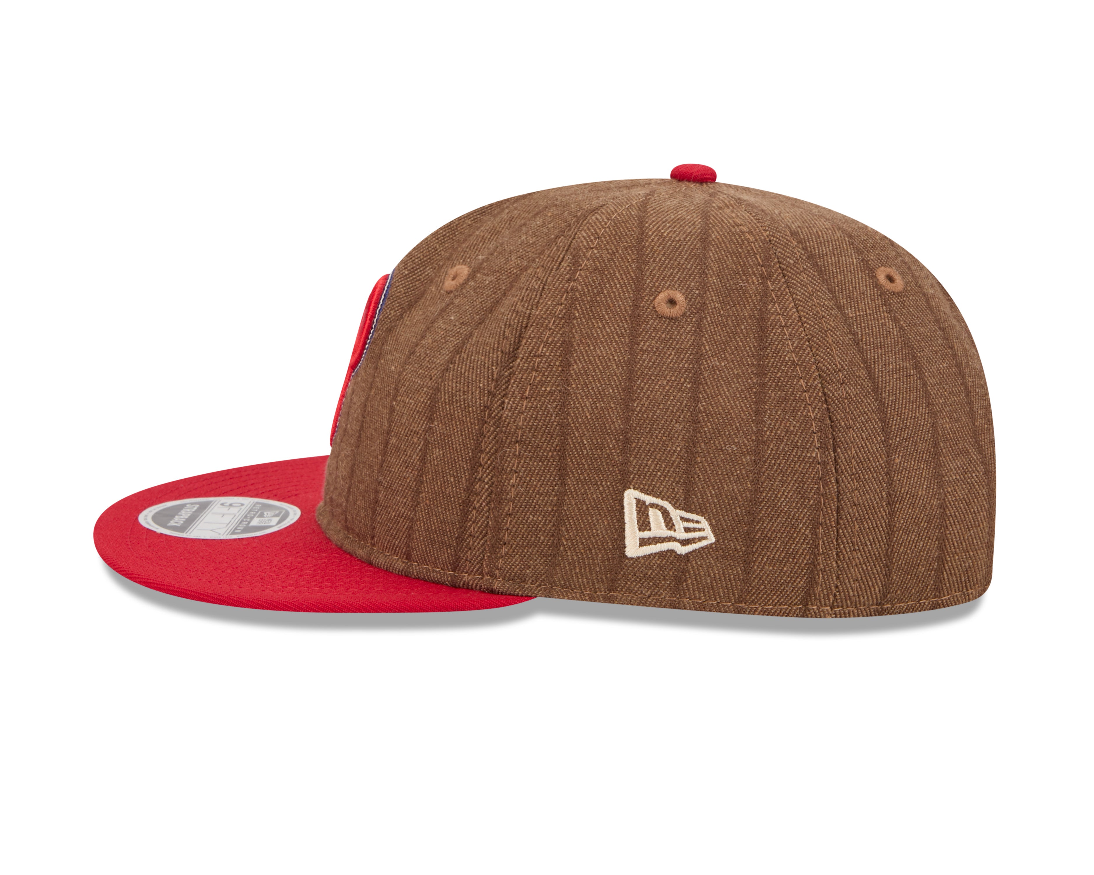 New Era - 9FIFTY Retro Crown - Philadelphia Phillies - WOOL PINSTRIPE - Brown - Headz Up 