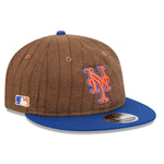 New Era - 9FIFTY Retro Crown - New York Mets - WOOL PINSTRIPE - Brown - Headz Up 