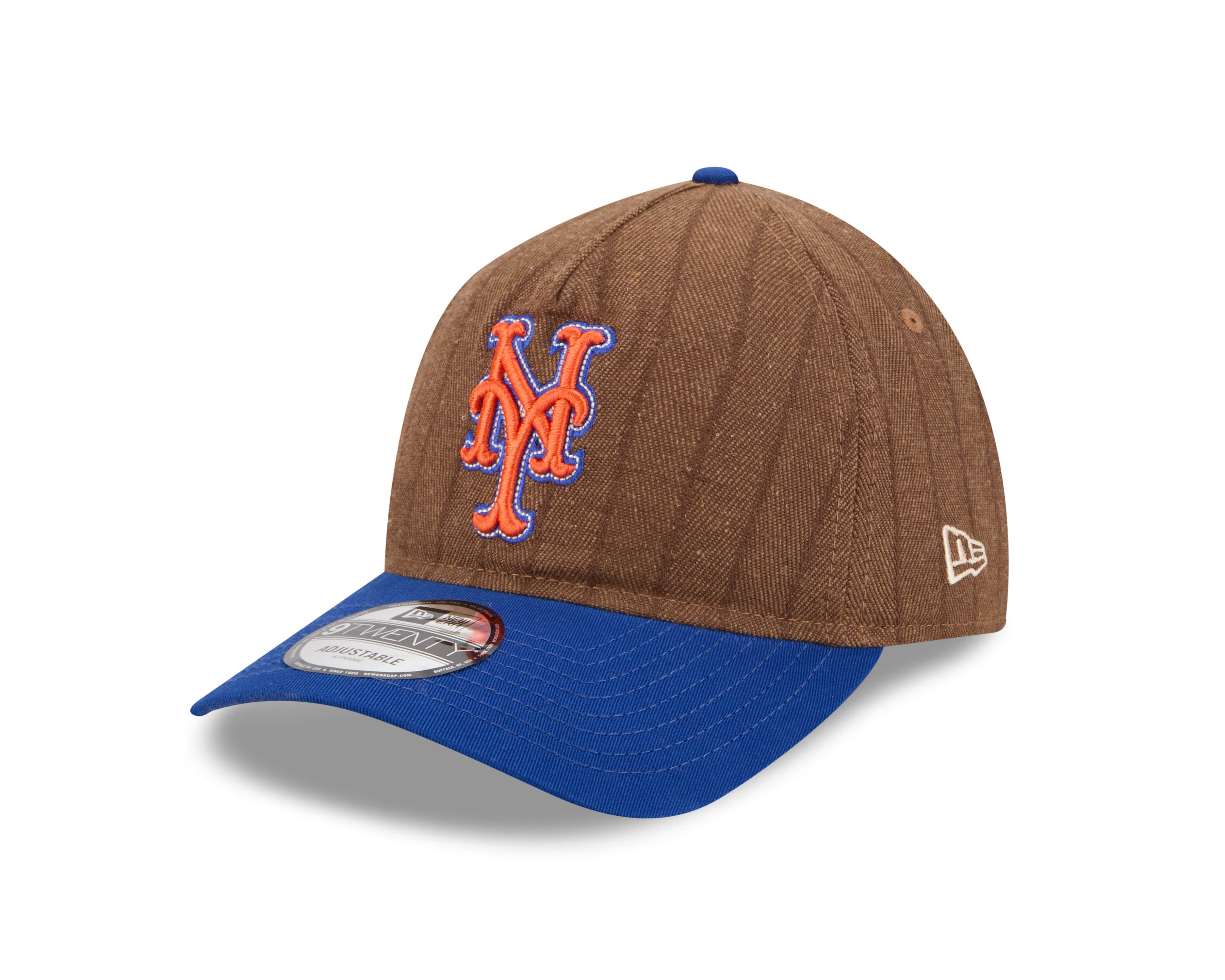 New Era - New York Yankees - 9TWENTY A-Frame - WOOL PINSTRIPE - Brown - Headz Up 